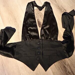 Elegant Black Halter Top